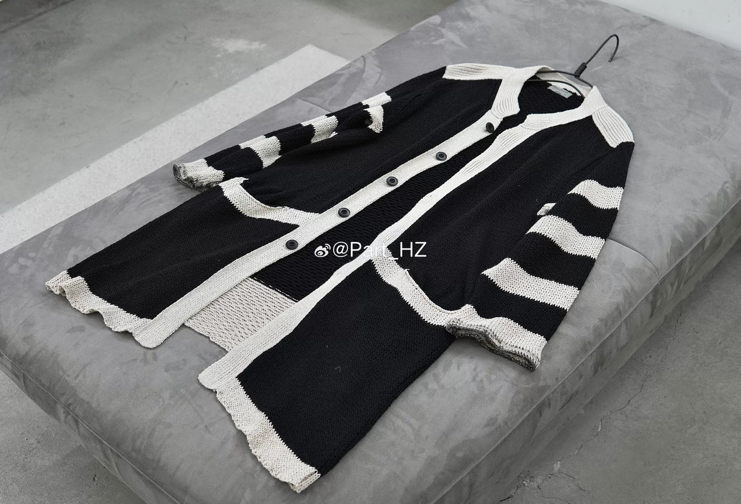 Yohji Yamamoto S/S 2021 Stripe Knit Jacket
