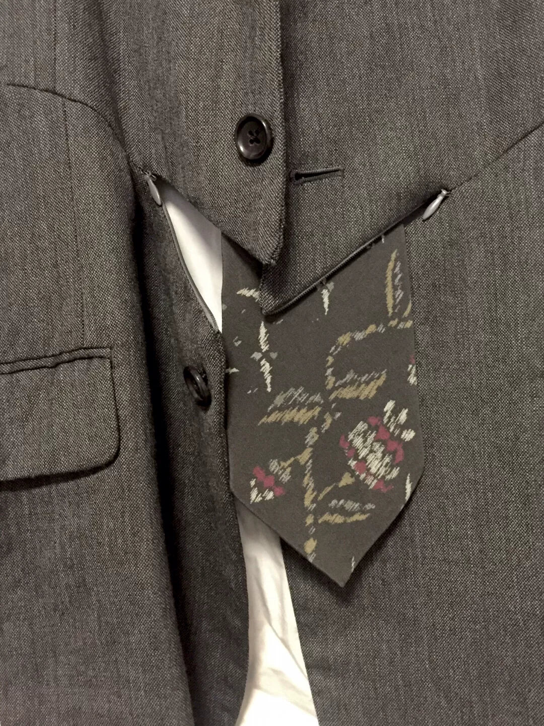 Yohji Yamamoto Y's Men's Gray Wool Suit