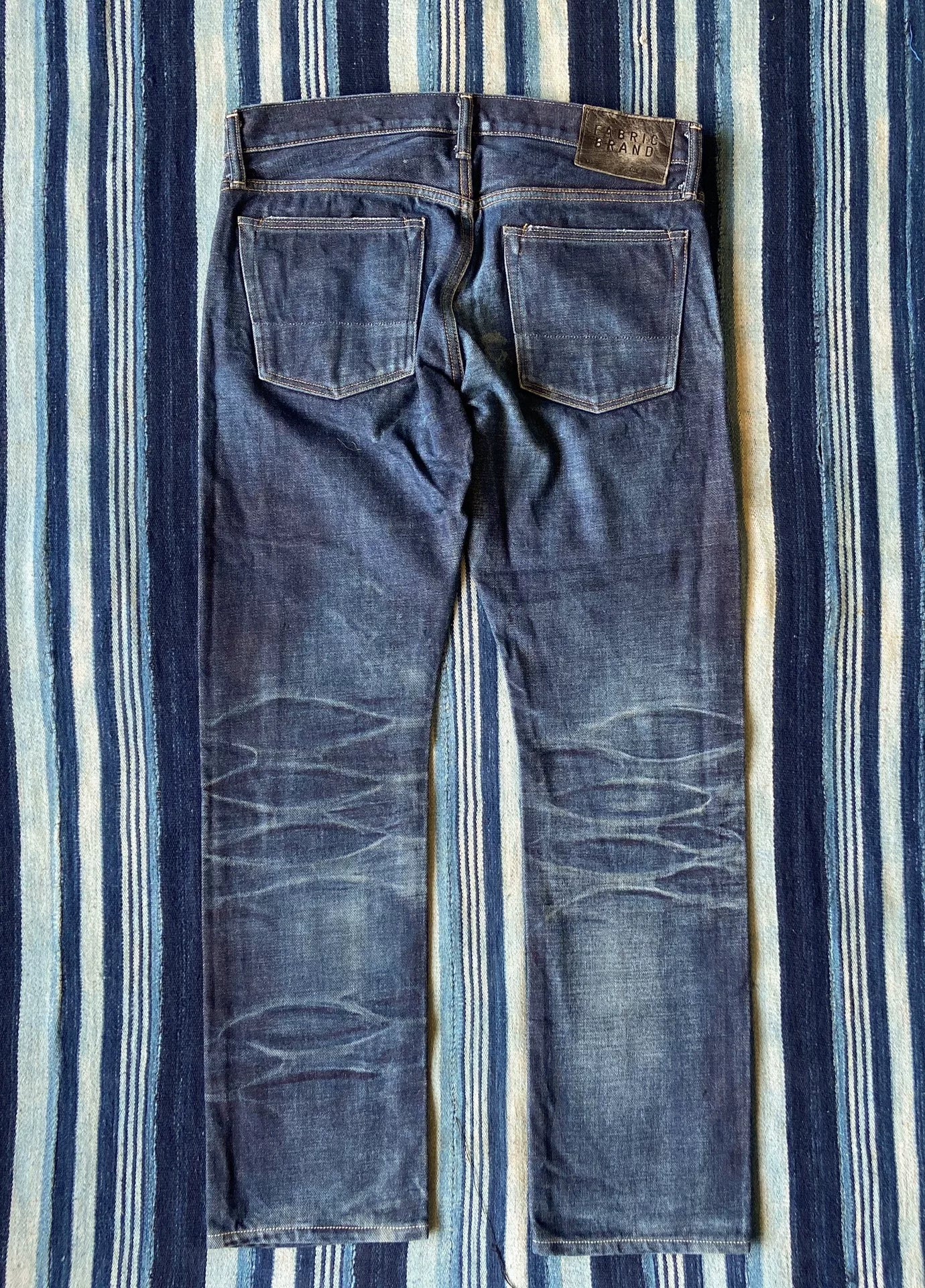 vintage washed denim trousers by brand & co