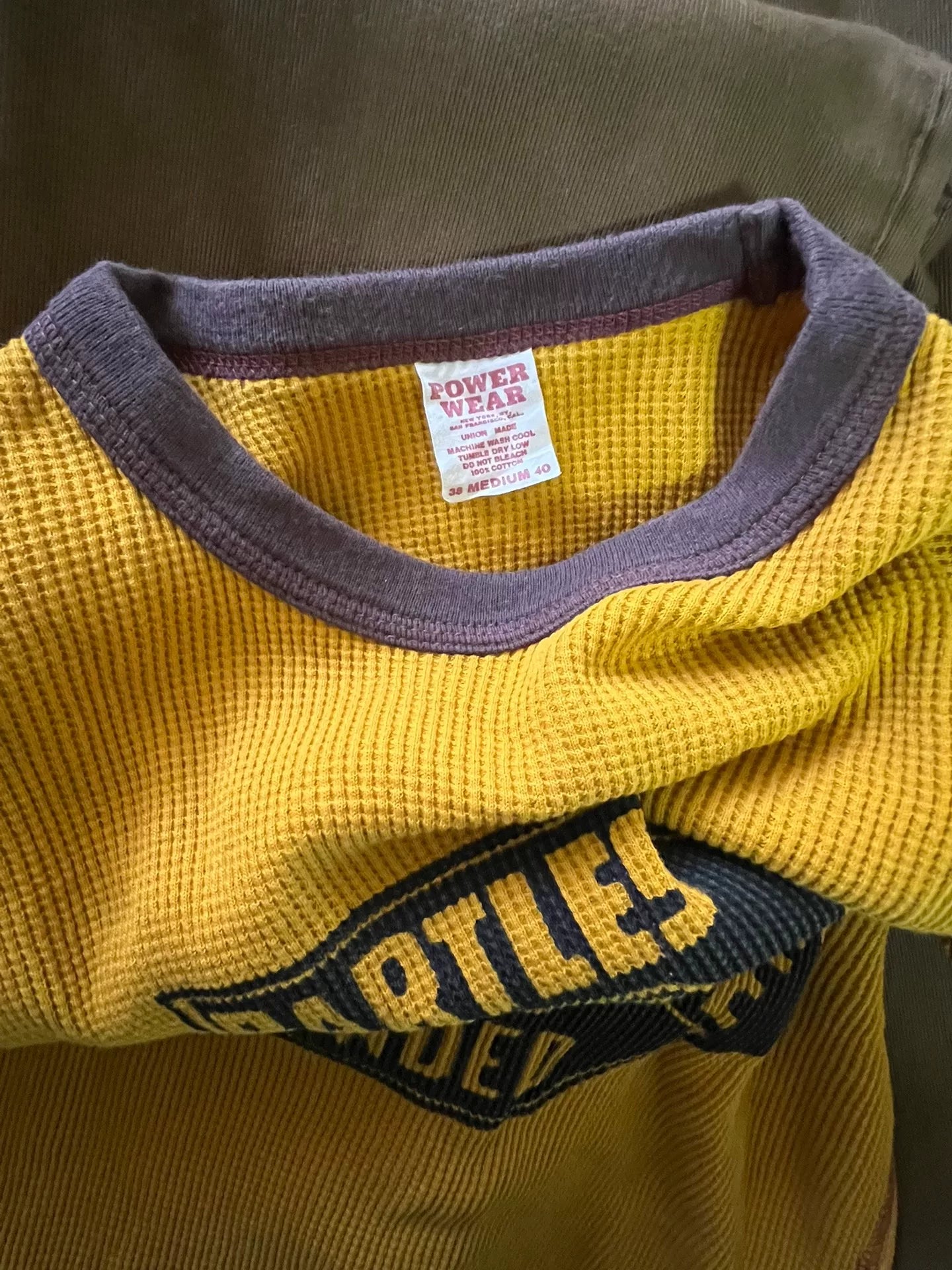 Waffle Skeleton Base Layer Shirt Orange