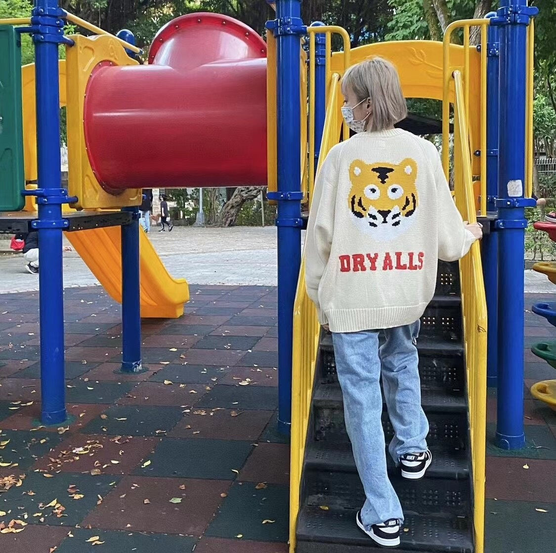 human made raglan sleeve knit sweater