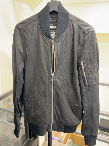Yukio Mishiba Black Leather Jacket L Size