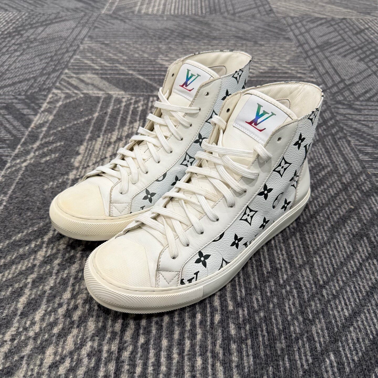 Louis Vuitton Monogram High-Top Sneakers