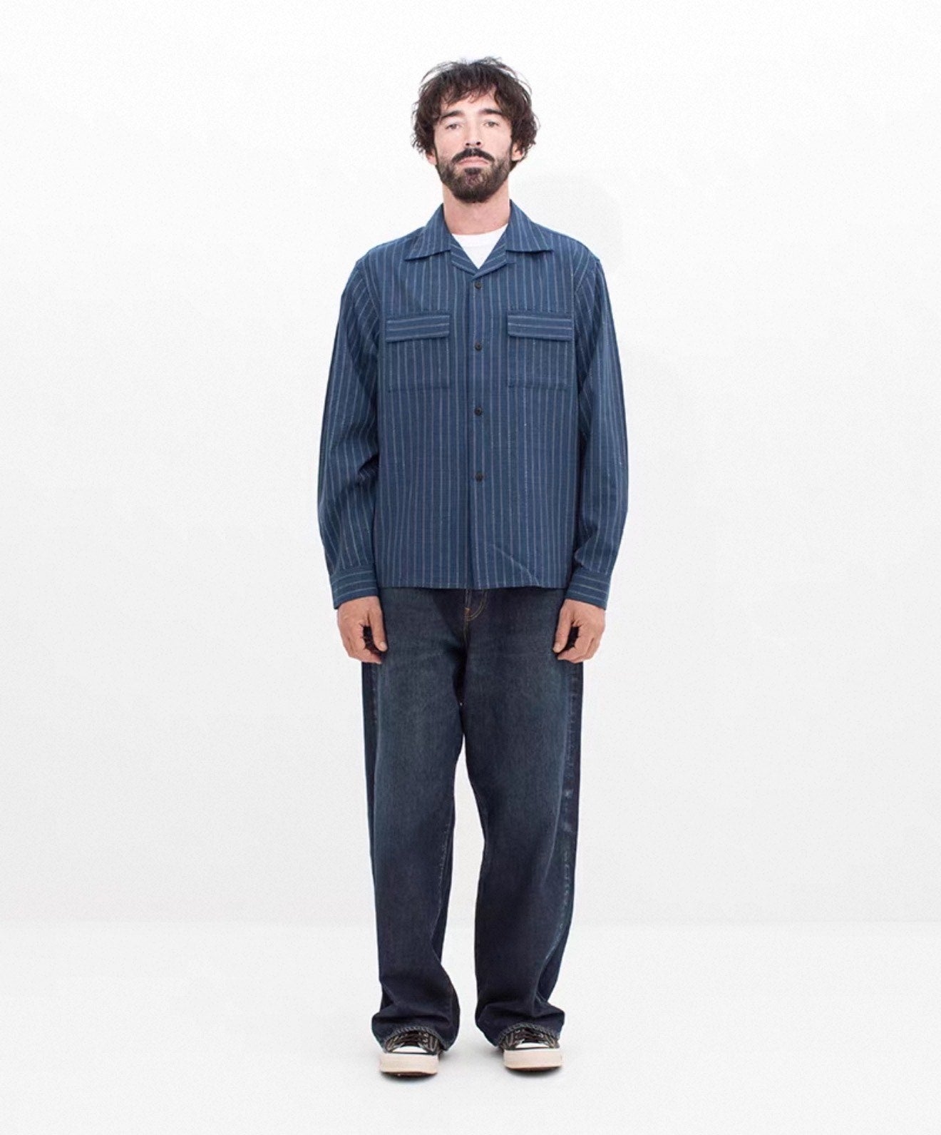 VISVIM 25AW KEESEY STRIPES SHIRT