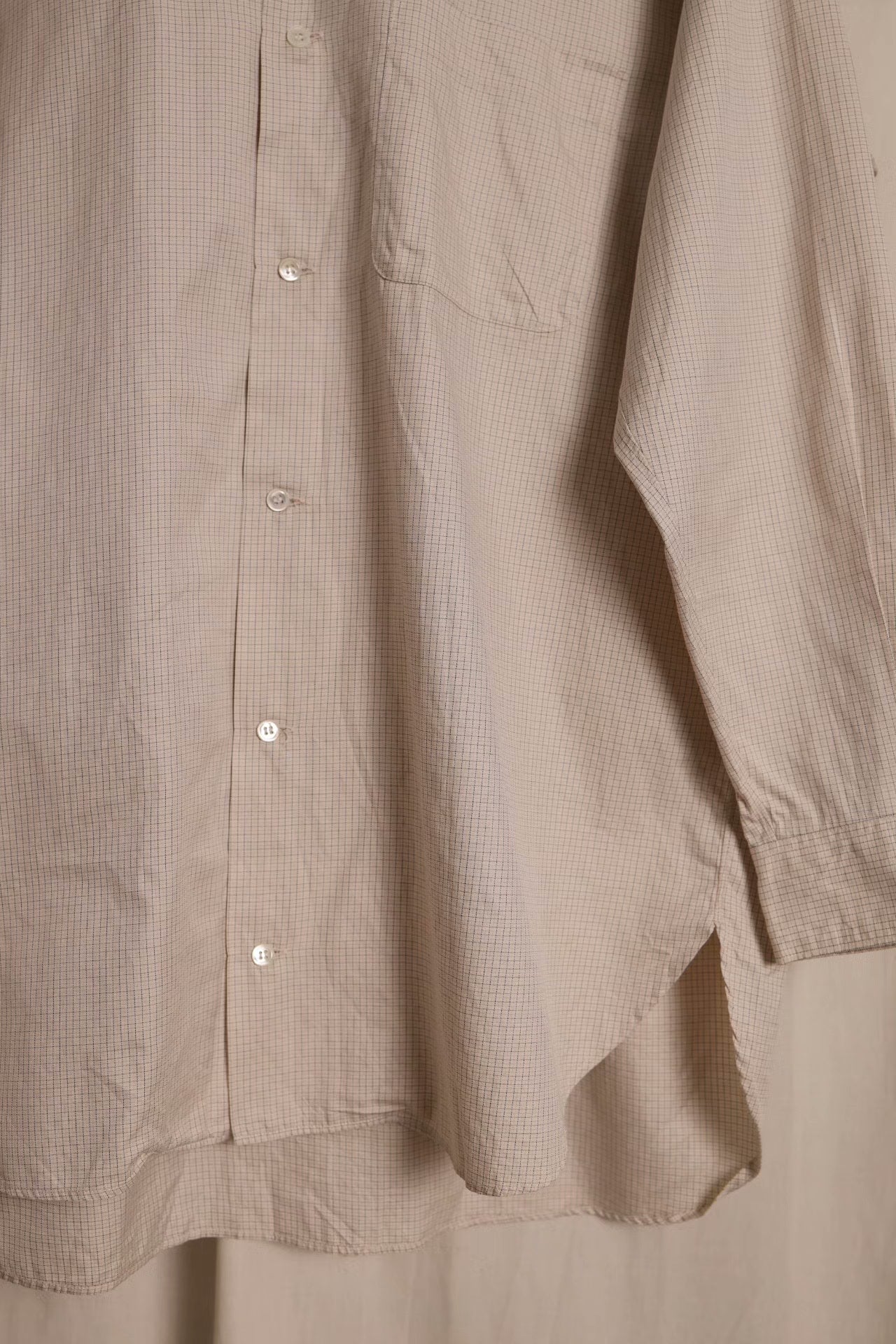 Y's for Men Yohji Checkered Oversized Shirt