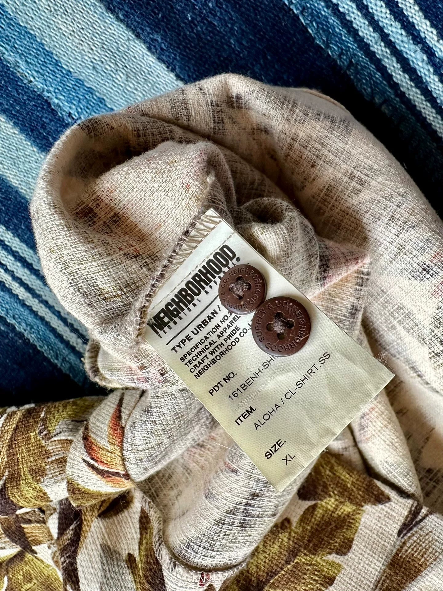 neighborhood aloha floral short sleeve shirt