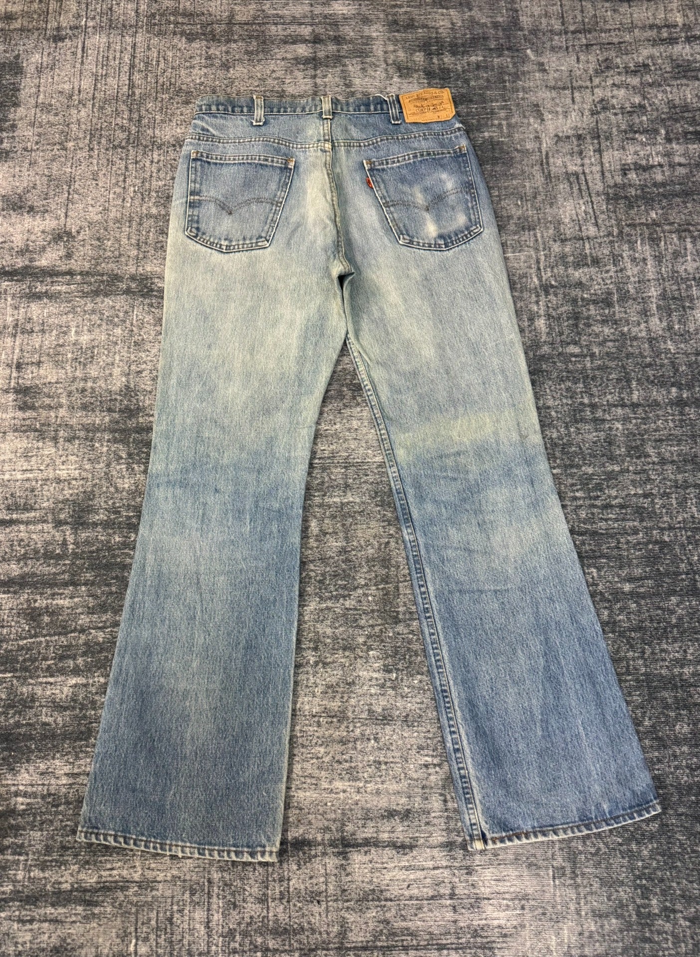 Vintage Levis 517 80s USA Washed Blue Jeans