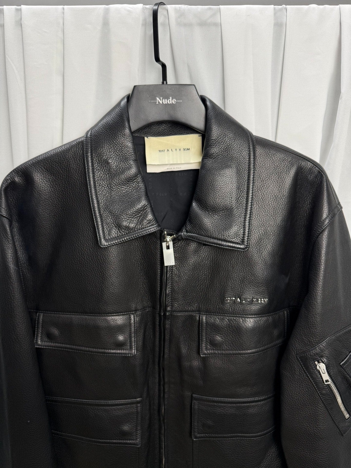 Alyx 20AW Four-Pocket Police Leather Jacket