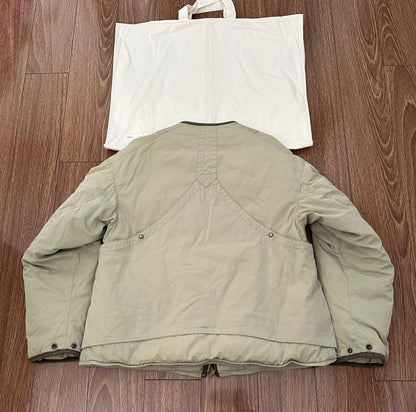 visvim harrier rig down jacket in beige