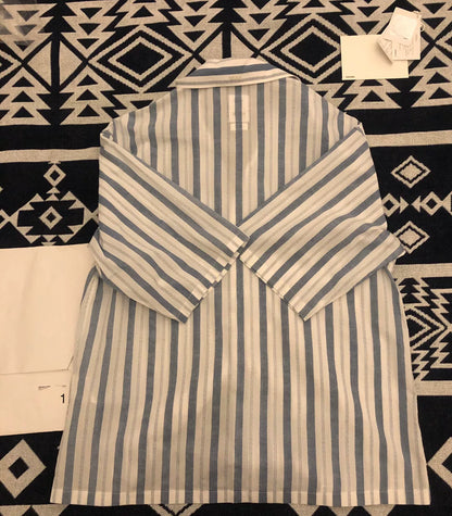 Visvim 20SS CORNET S/S Blue Stripe Shirt