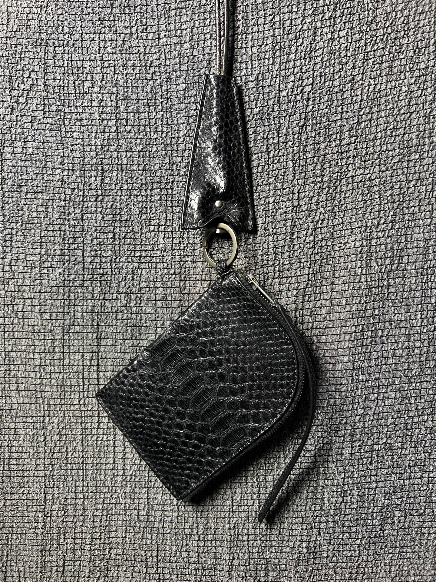 Rick Owens 13FW Snake Skin Neck Card Holder