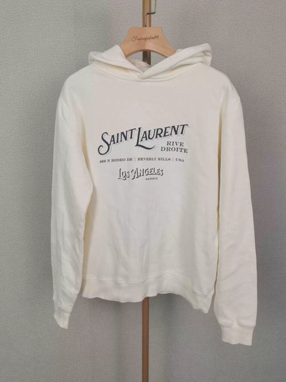 Saint Laurent Cream Hoodie XS