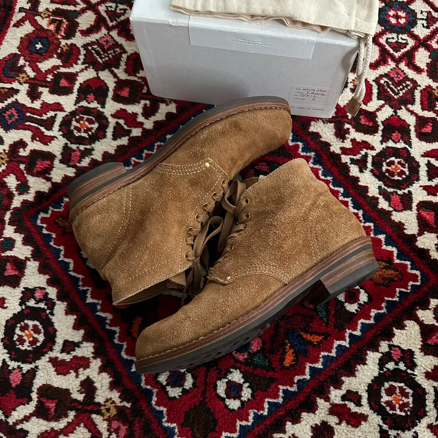 Visvim Brigadier Boots in Camel Color