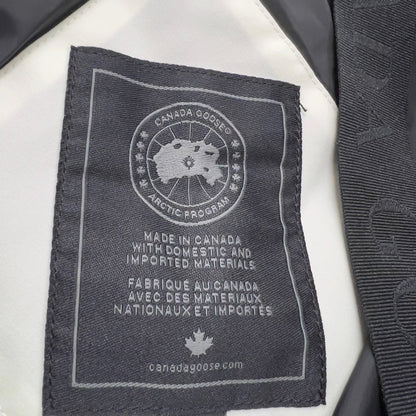 white long parka with black accents