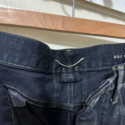Saint Laurent Black Distressed Jeans