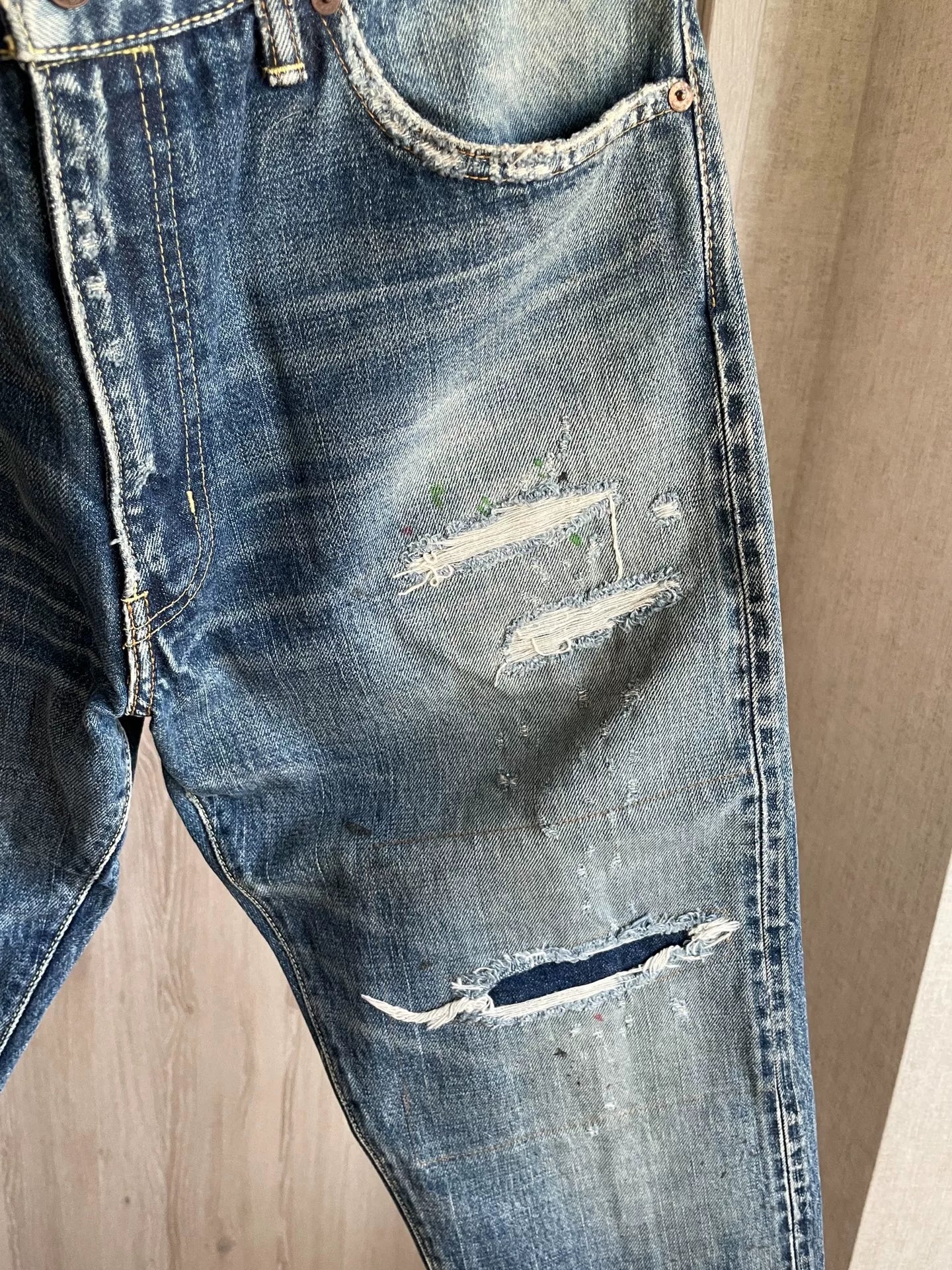VISVIM JOURNEYMAN PANTS TACKED CRASH