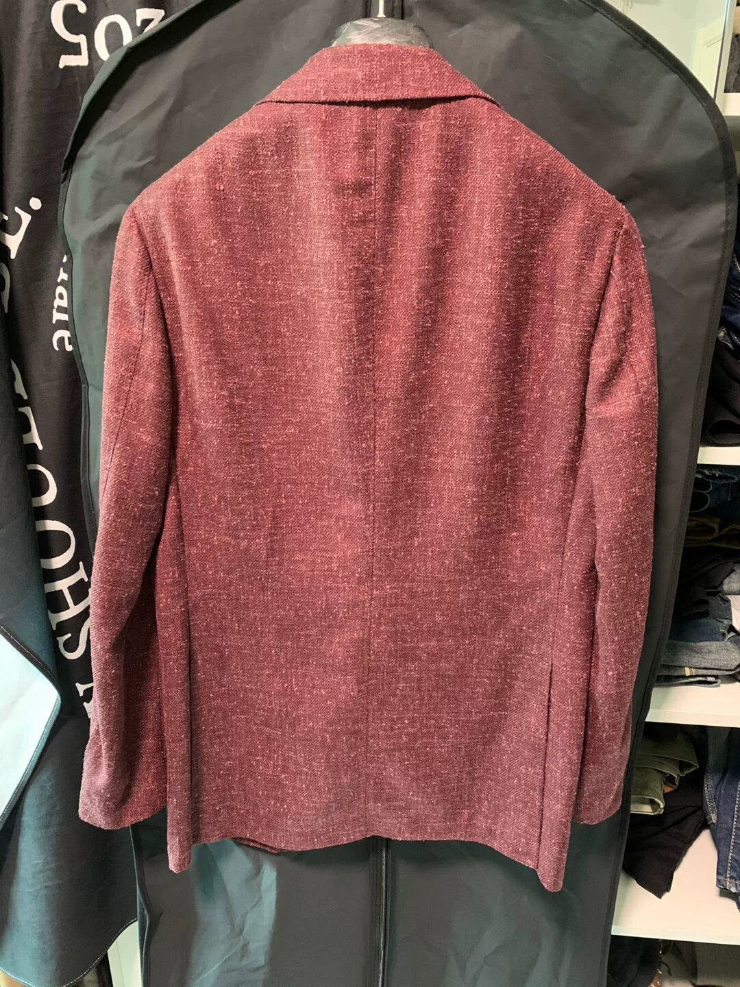 RING JACKET Burgundy Slim Fit Suit