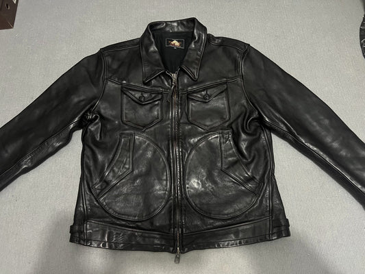 Men's Leather Jacket XXXL Size