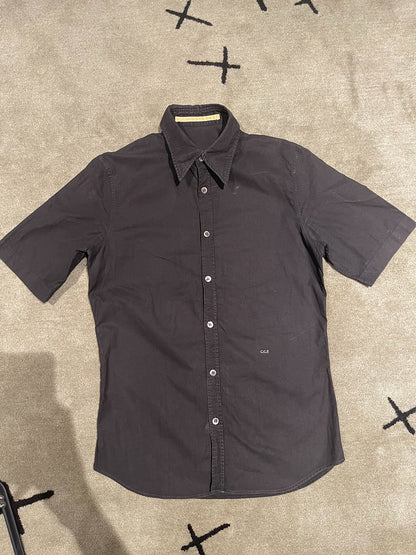 carol christian poell black short sleeve shirt