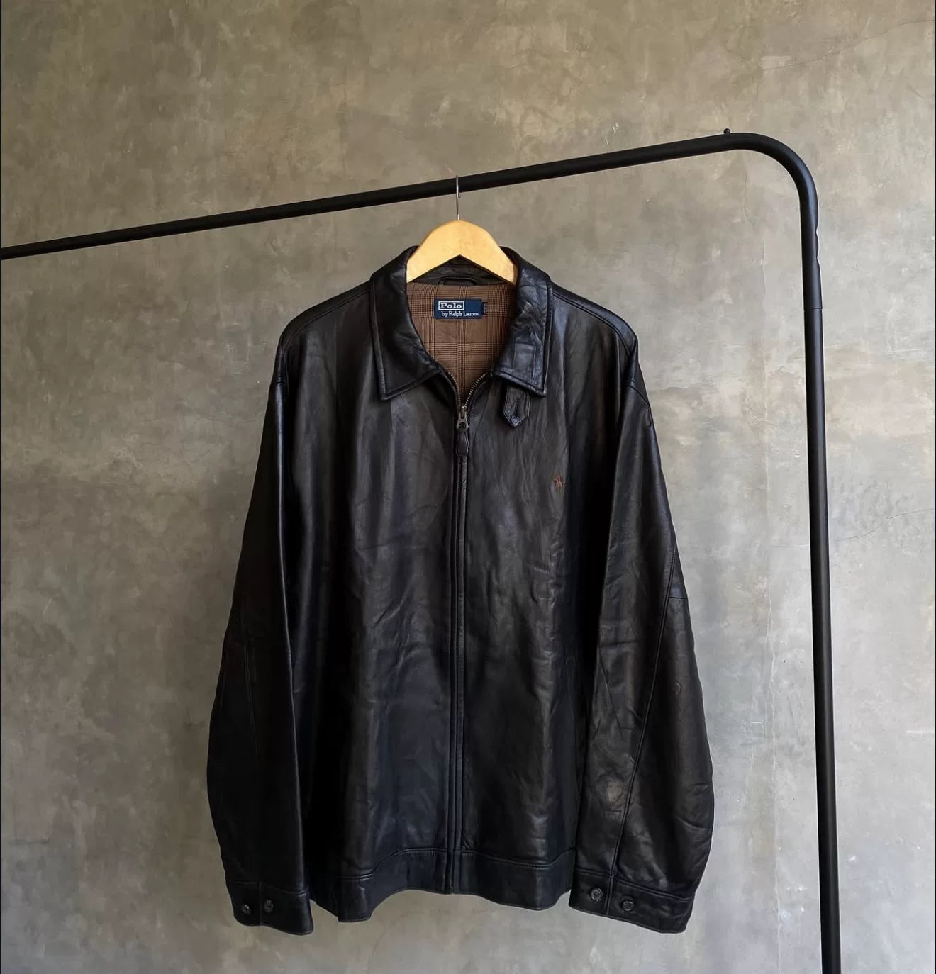 Vintage Polo Ralph Lauren 1990s Leather Jacket