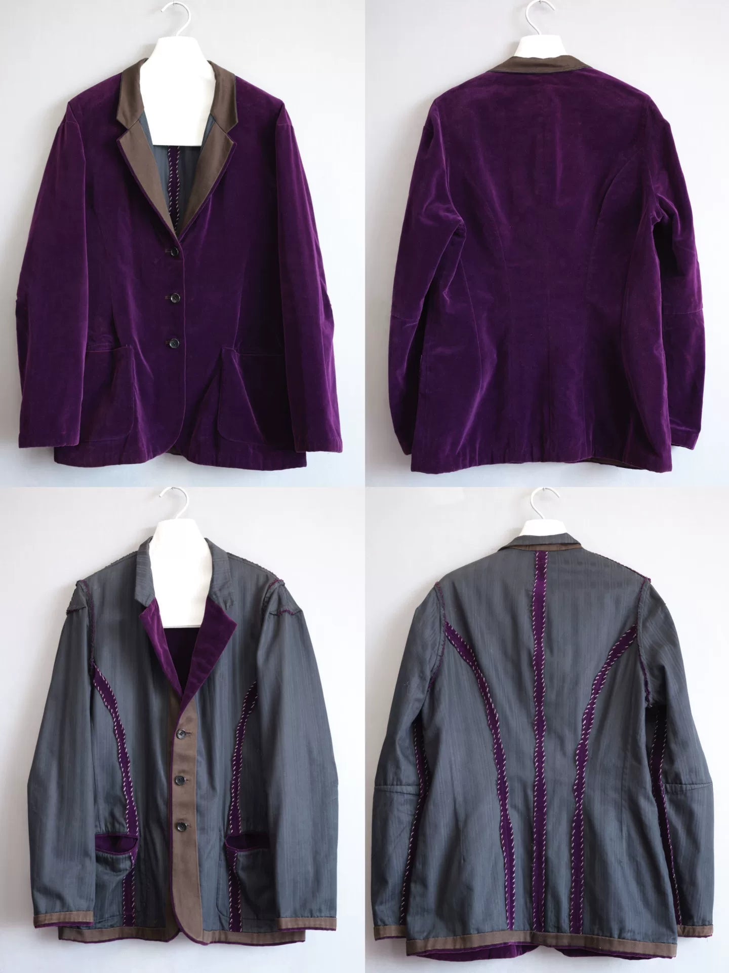 dual-sided velvet jacket by Yohji Yamamoto