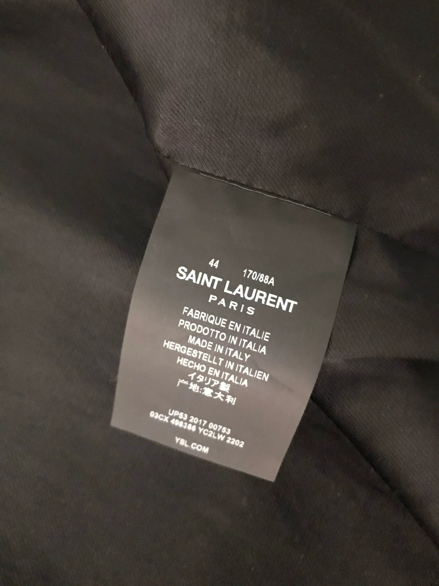 Saint Laurent Men's Suede Leather Jacket
