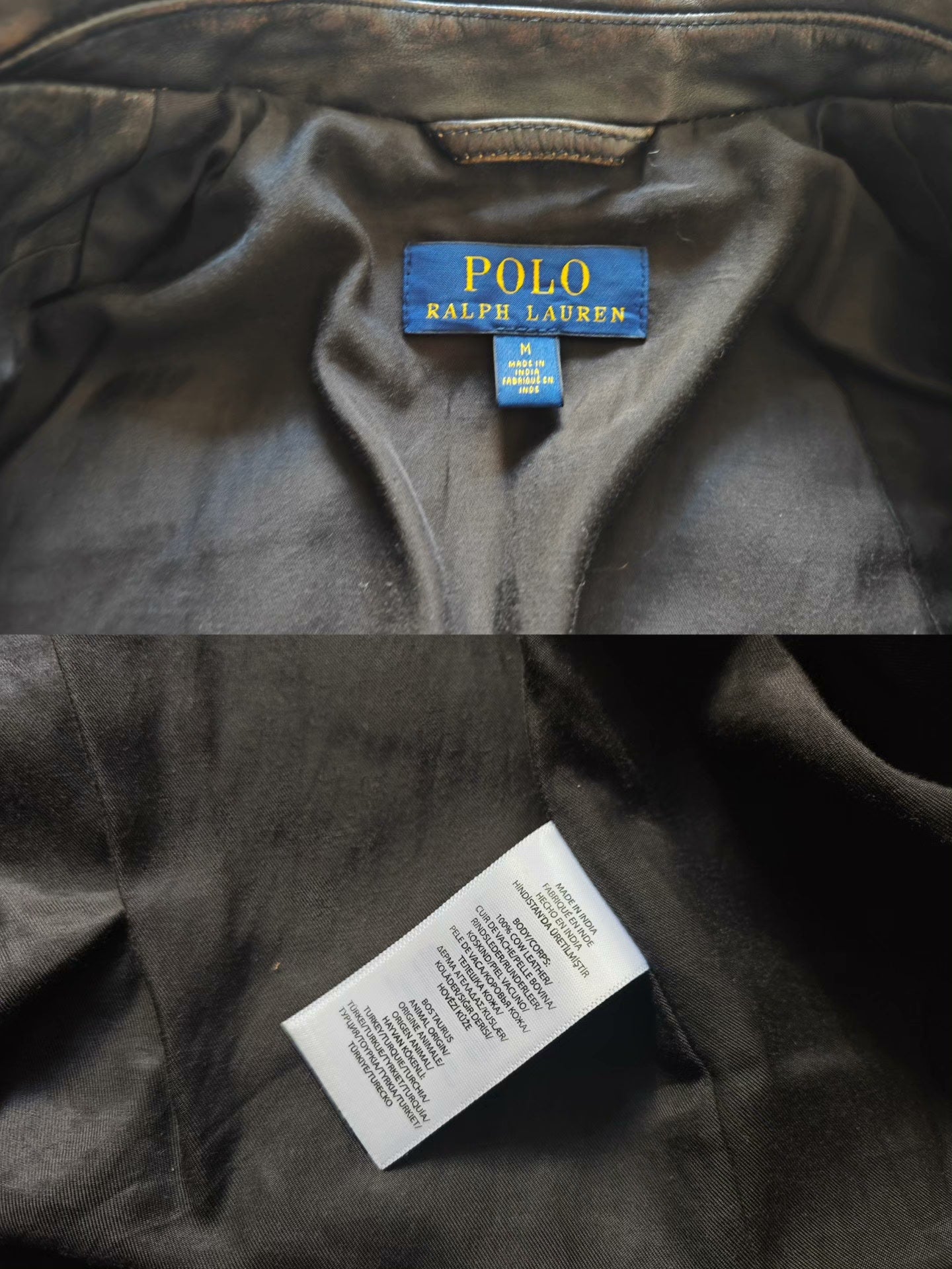 Polo Ralph Lauren Men's Motorcycle Leather Jacket