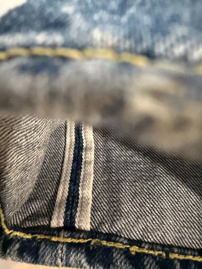 visvim 25SS 11 Dry Blue Paint Jeans