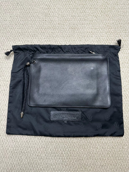 Chrome Hearts Black Sword Zipper Clutch