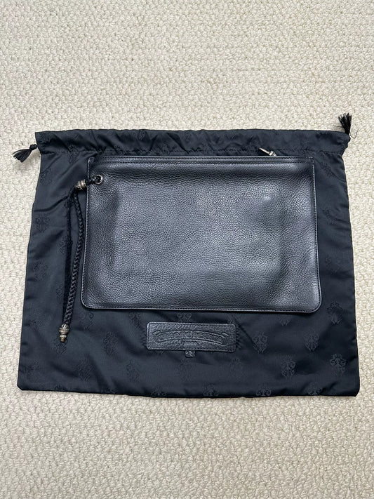 Chrome Hearts Black Sword Zipper Clutch
