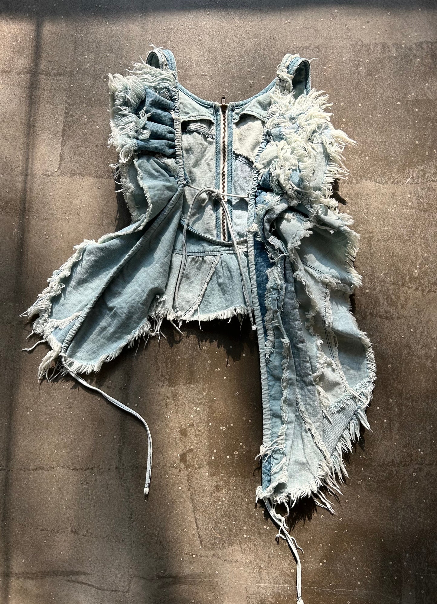 Nozomi Ishiguro Distressed Denim Vest