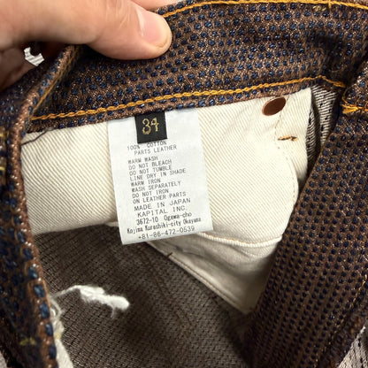 Kapital Persimmon Dyed Slim Fit Jeans