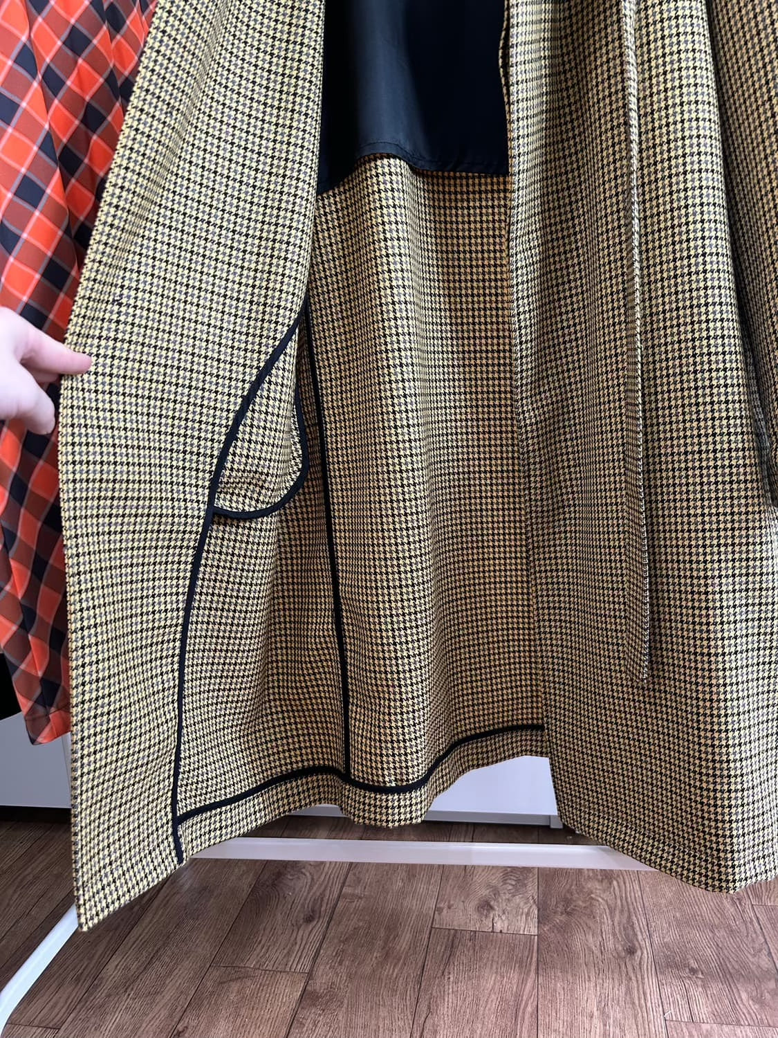 Raf Simons Gold Thread Wool Coat