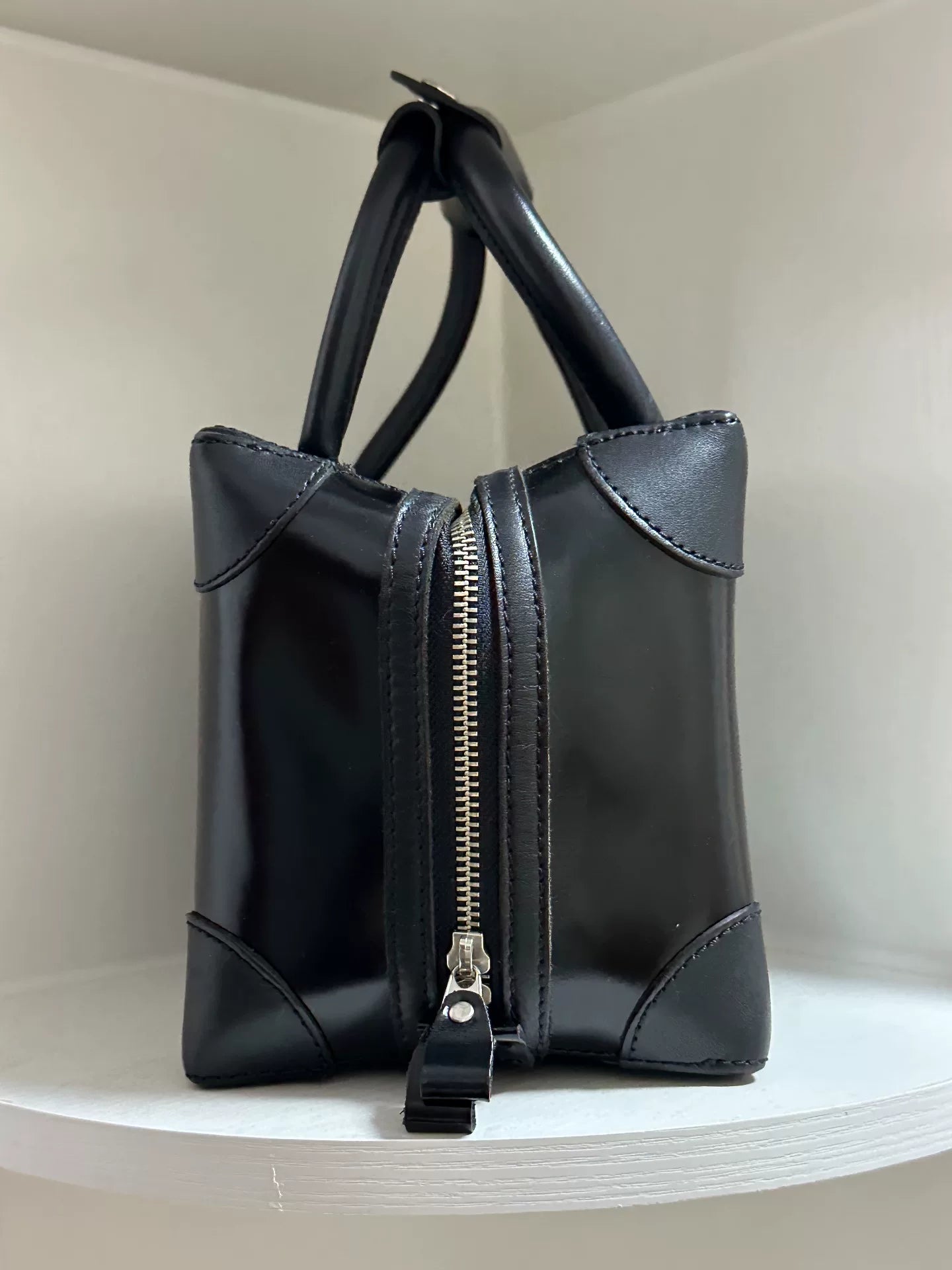 Yohji Yamamoto Y's Black Square Handbag