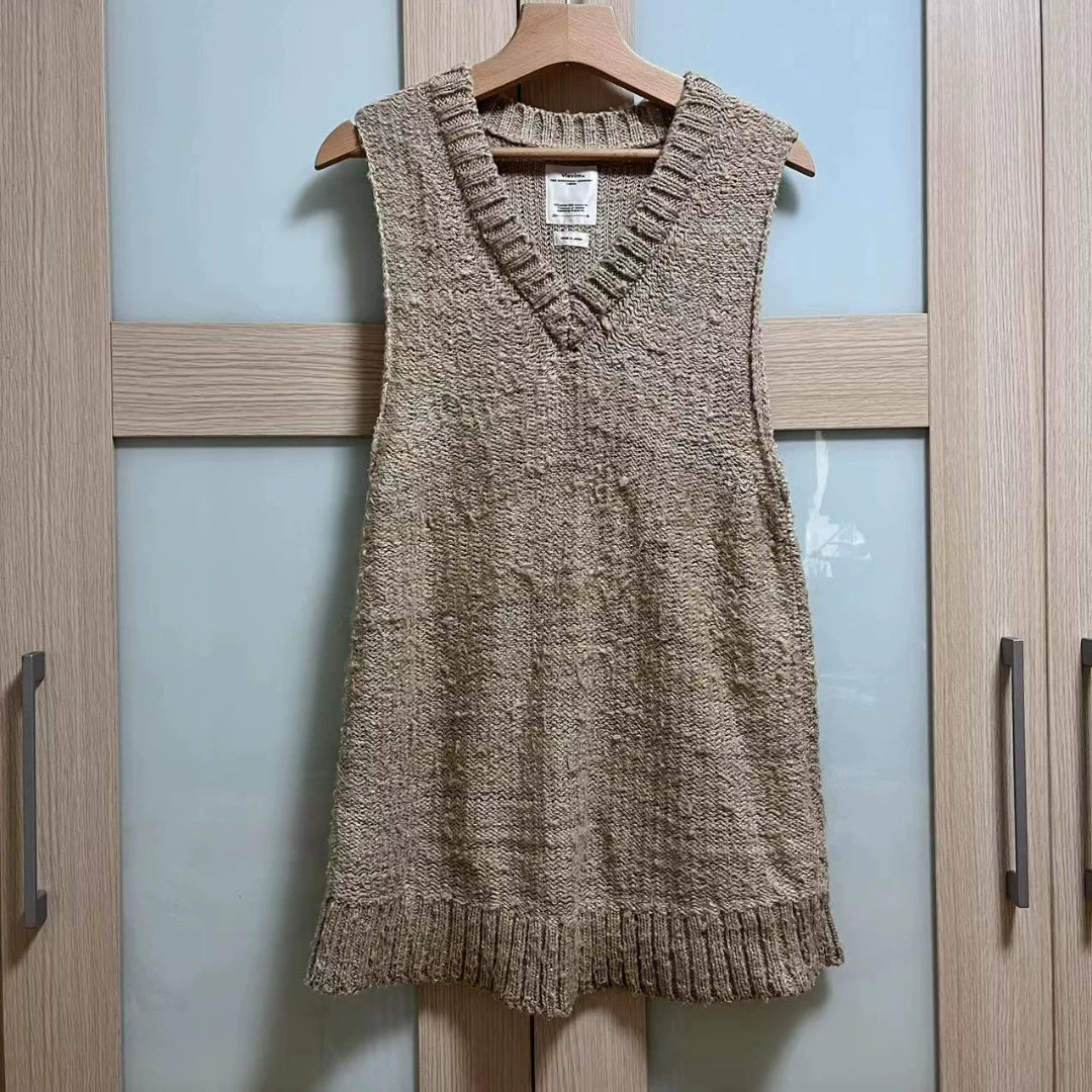 visvim 20ss Tussar Silk V-Neck Vest