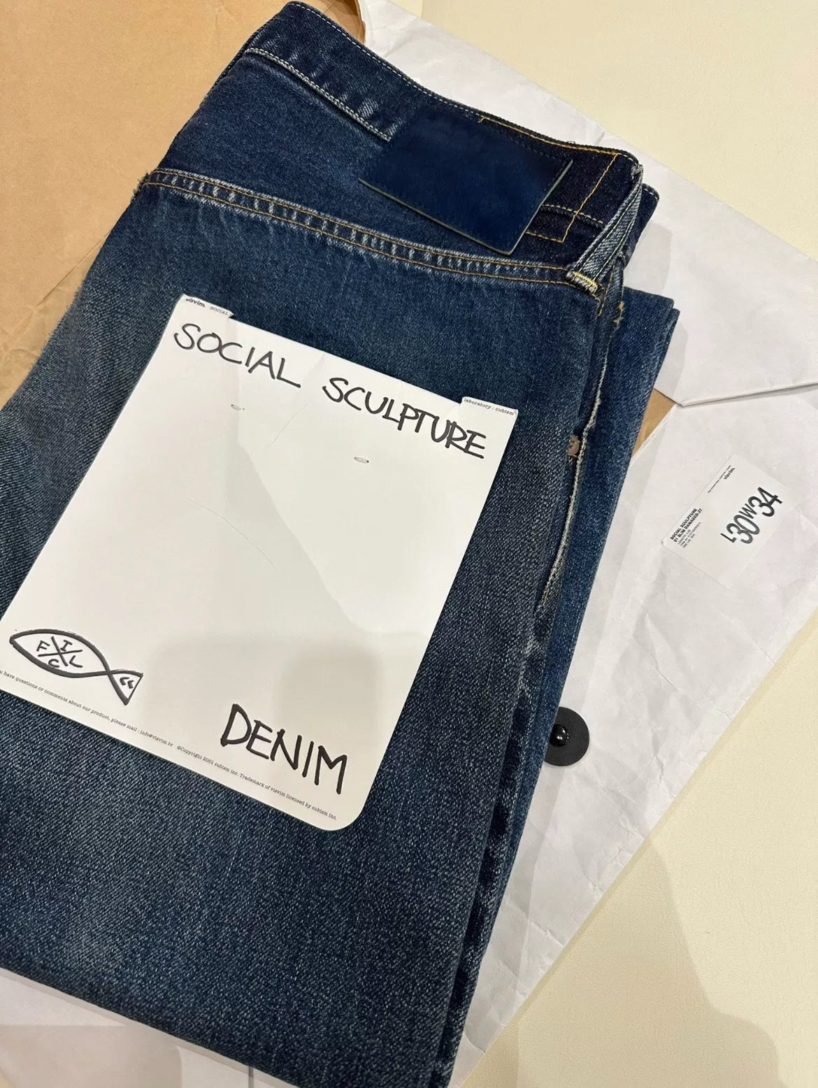 VISVIM Social Sculpture 01slim Distressed Jeans