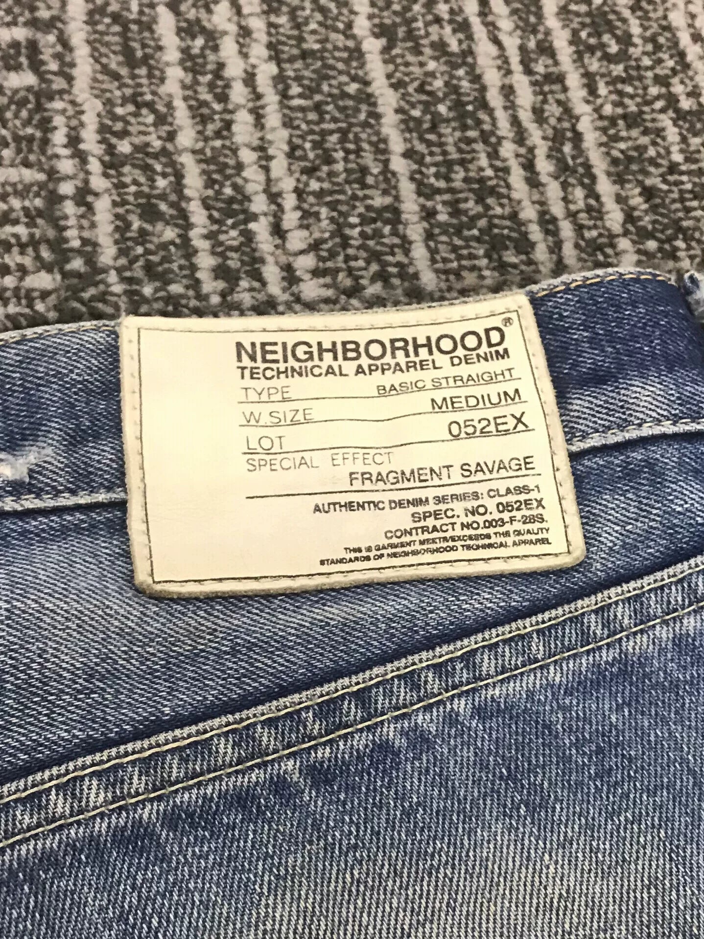 NBHD x Fragment Distressed Jeans