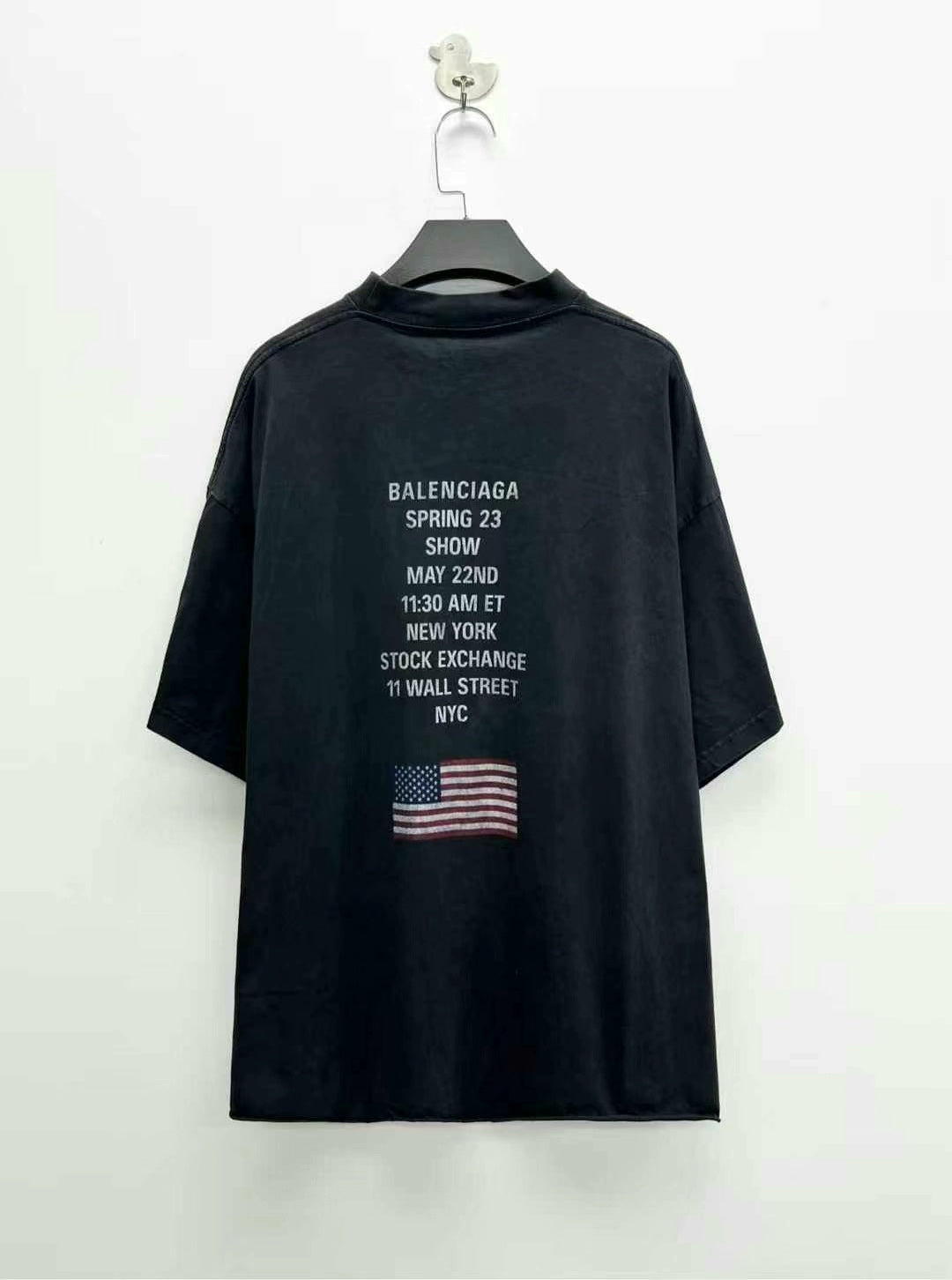 balenciaga ss23 nyse logo short sleeve t-shirt