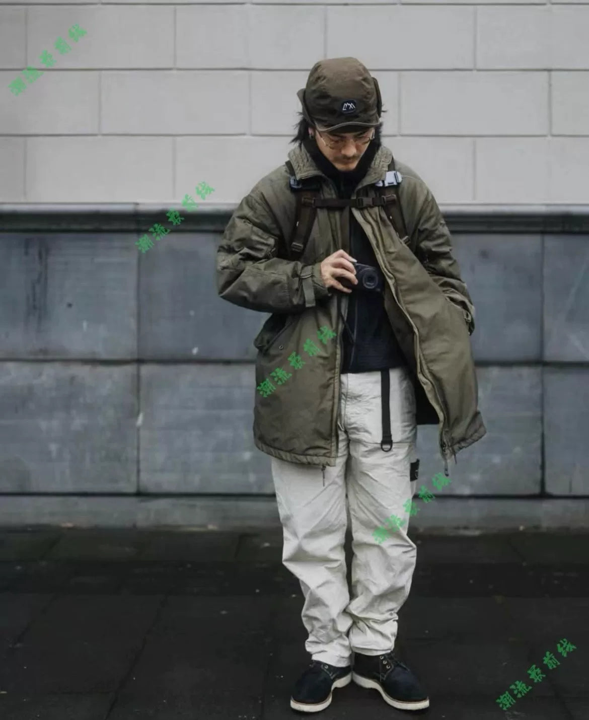 visvim 21aw olive windbreaker jacket