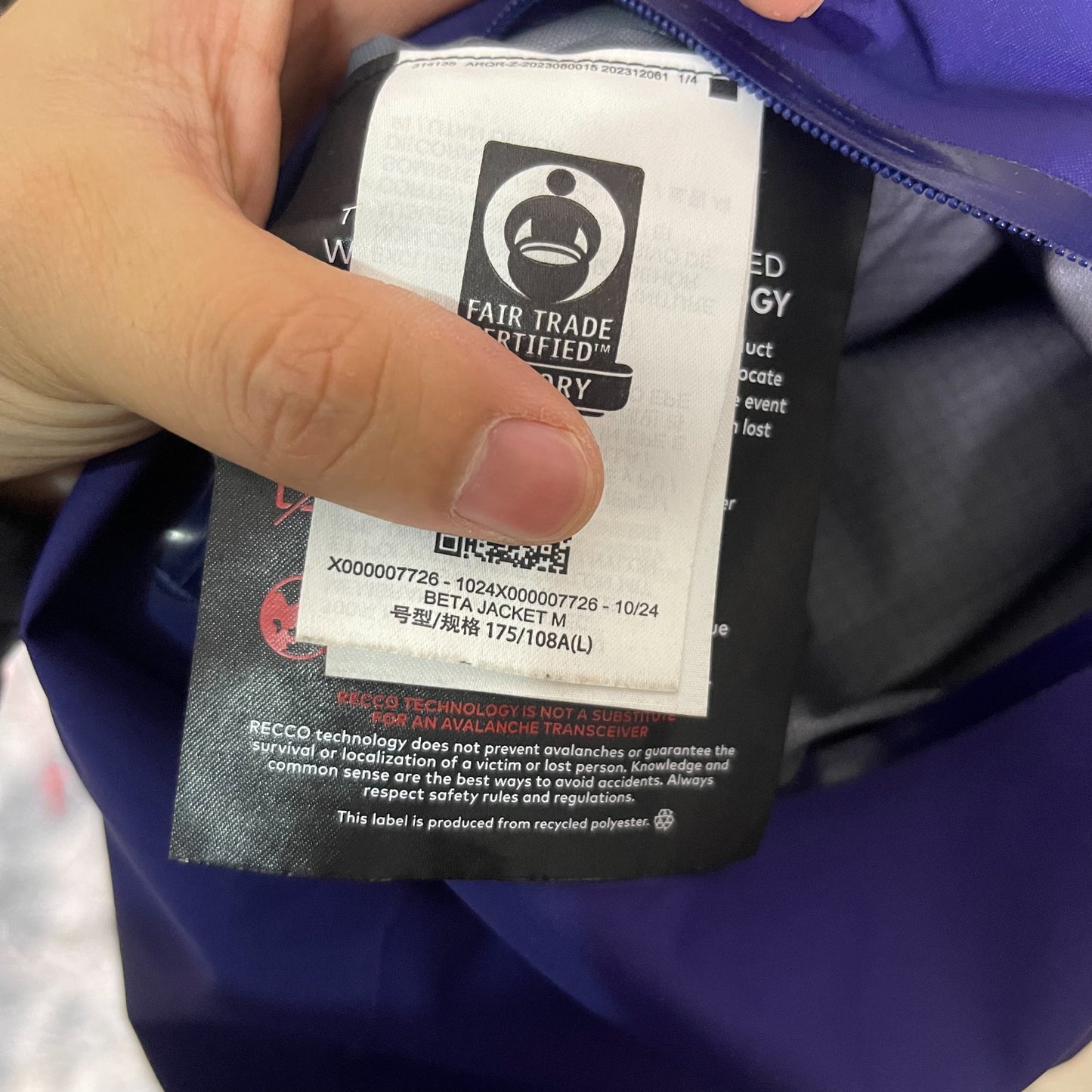 Arcteryx Beta Jacket Men's Purple