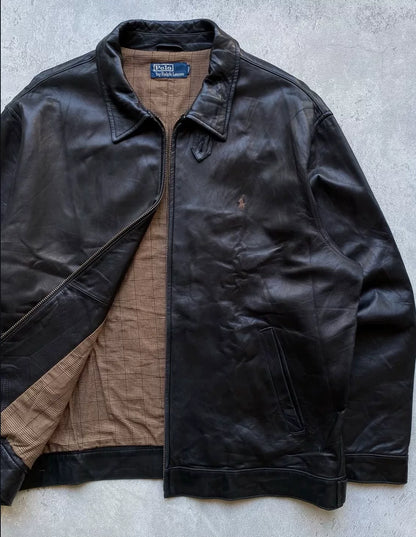 Vintage Polo Ralph Lauren 1990s Leather Jacket