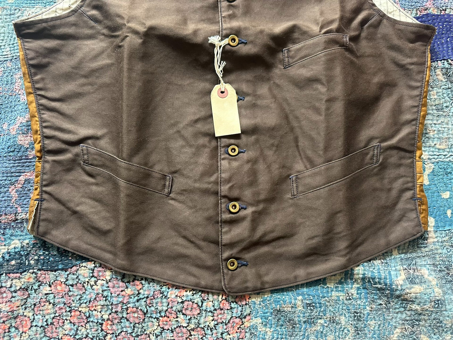 vintage 1920s style brown vest