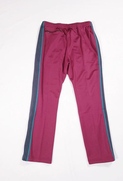 Needles Track Pant in Burgundy with Embroidery