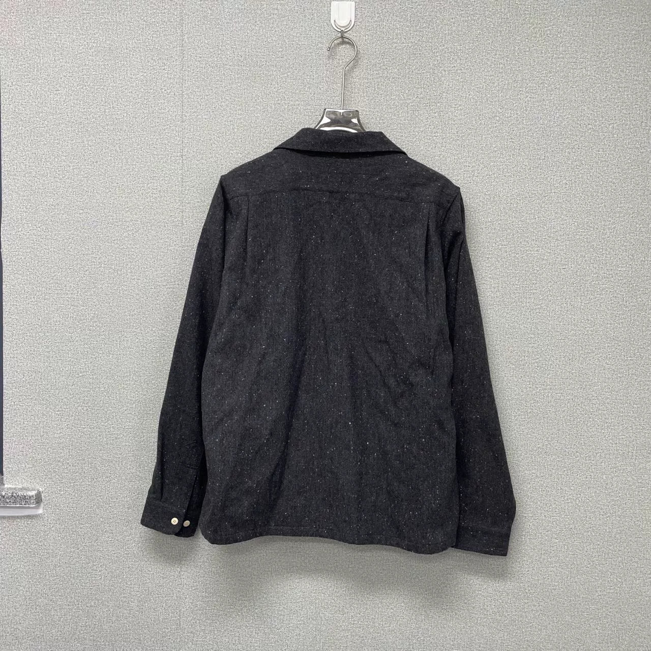 Visvim 23AW Black Wool Tweed Shirt