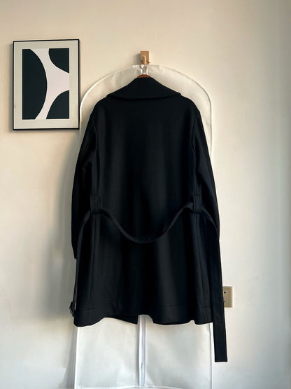 Yohji Yamamoto Oversized Black Coat