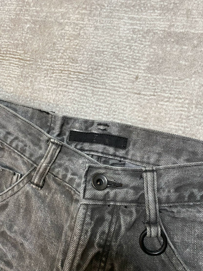 spiraled gray flared pants by julius 7