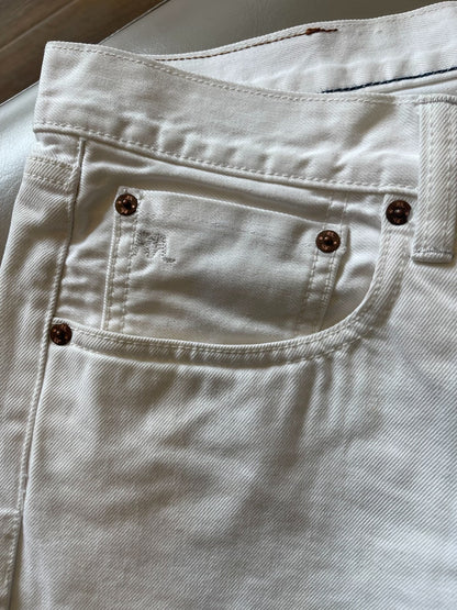 RRL Double RL White Denim Jeans