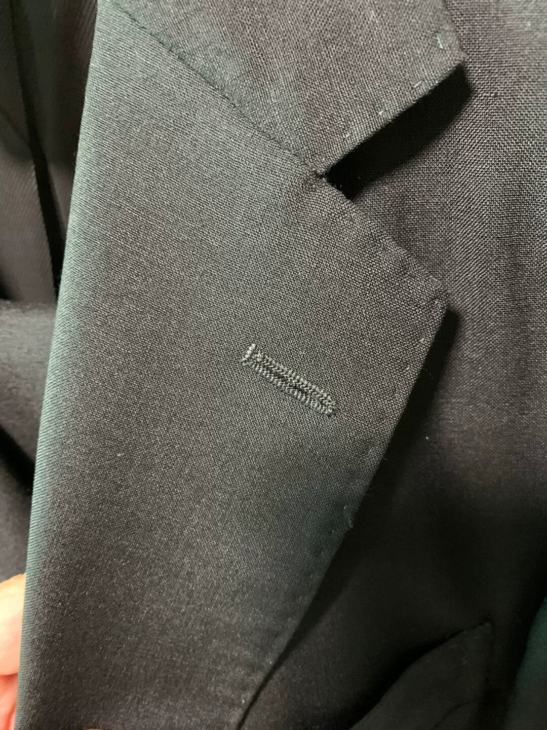 black italian tailored suit size 46