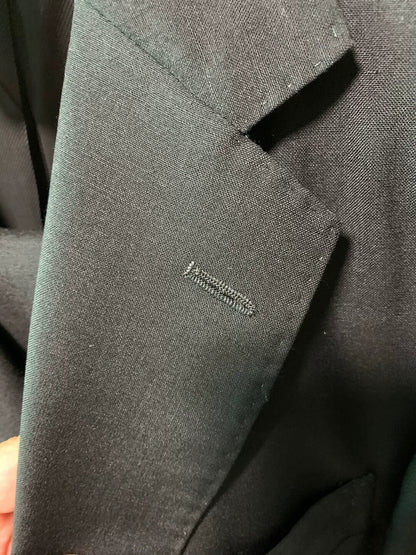 black italian tailored suit size 46