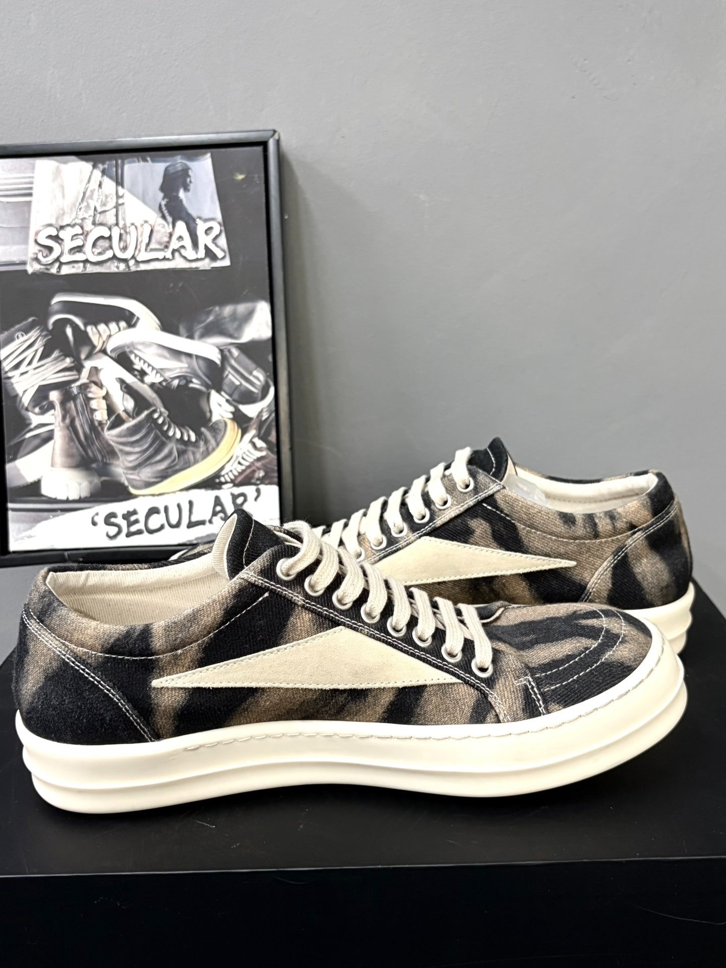 Rick Owens 24FW Canvas Low-Top Sneakers
